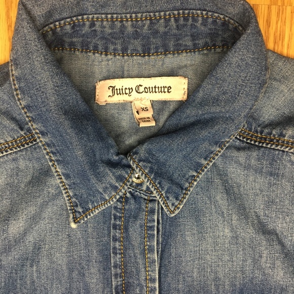 XS Juicy Couture Denim Shirt - Picture 7 of 9